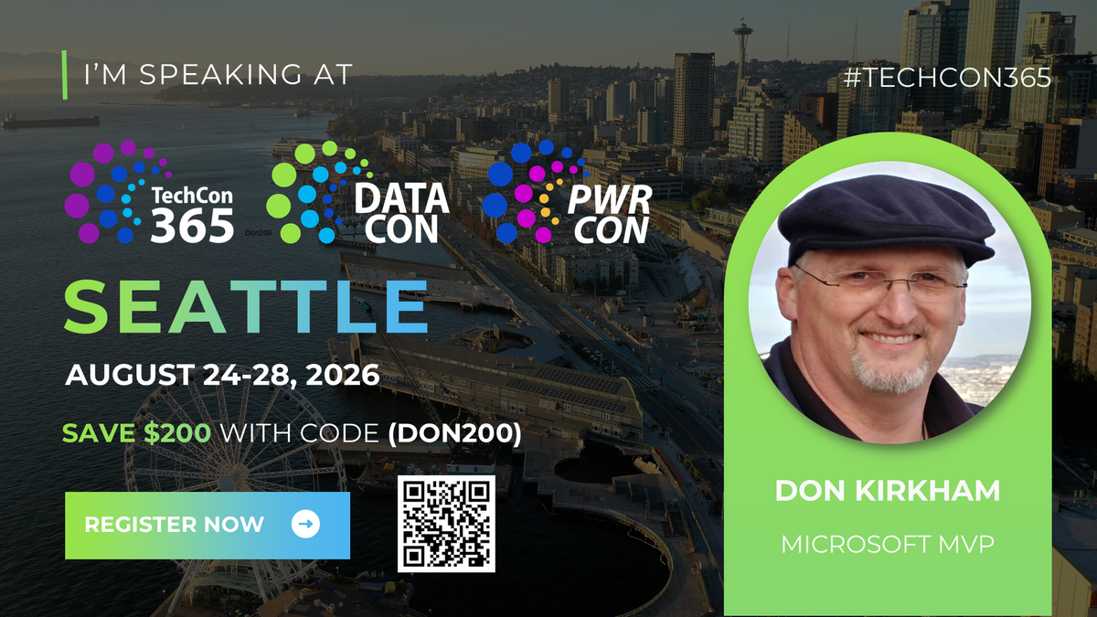 I Spoke at TechCon 365 Seattle!